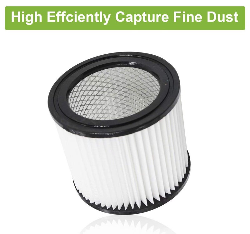 GIB cleaningtool 90398 Shop Vac Filter Replacement for Shop Vac 90398/118692, 9039800, 903-98-00, 9039833 Hangup Wet Dry Vacuum Small Cartridge Filter Type AA, Fits Most for 4 Gallon and Less - Image 5